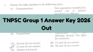 TNPSC Group 1 Answer Key 2026