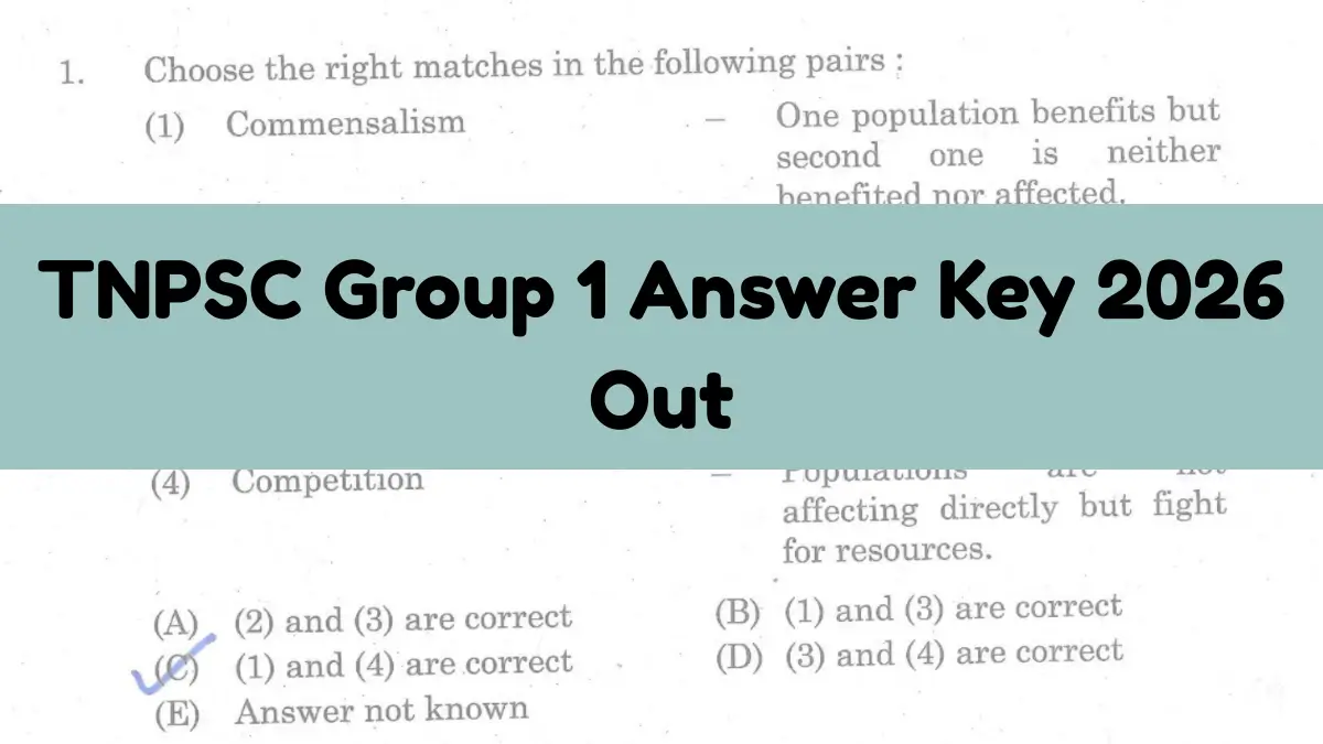 TNPSC Group 1 Answer Key 2026