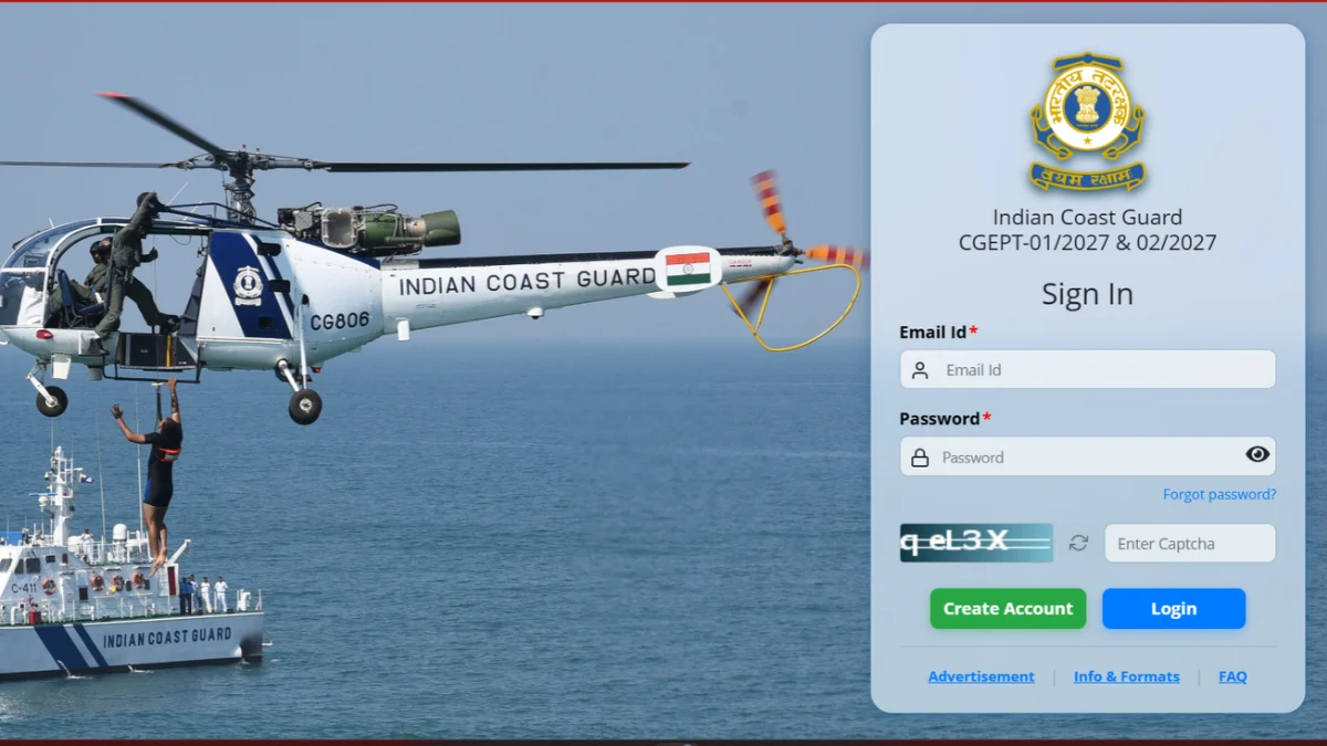 Indian Coast Guard CGEPT Recruitment 2026