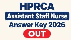 HPRCA Assistant Staff Nurse Answer Key