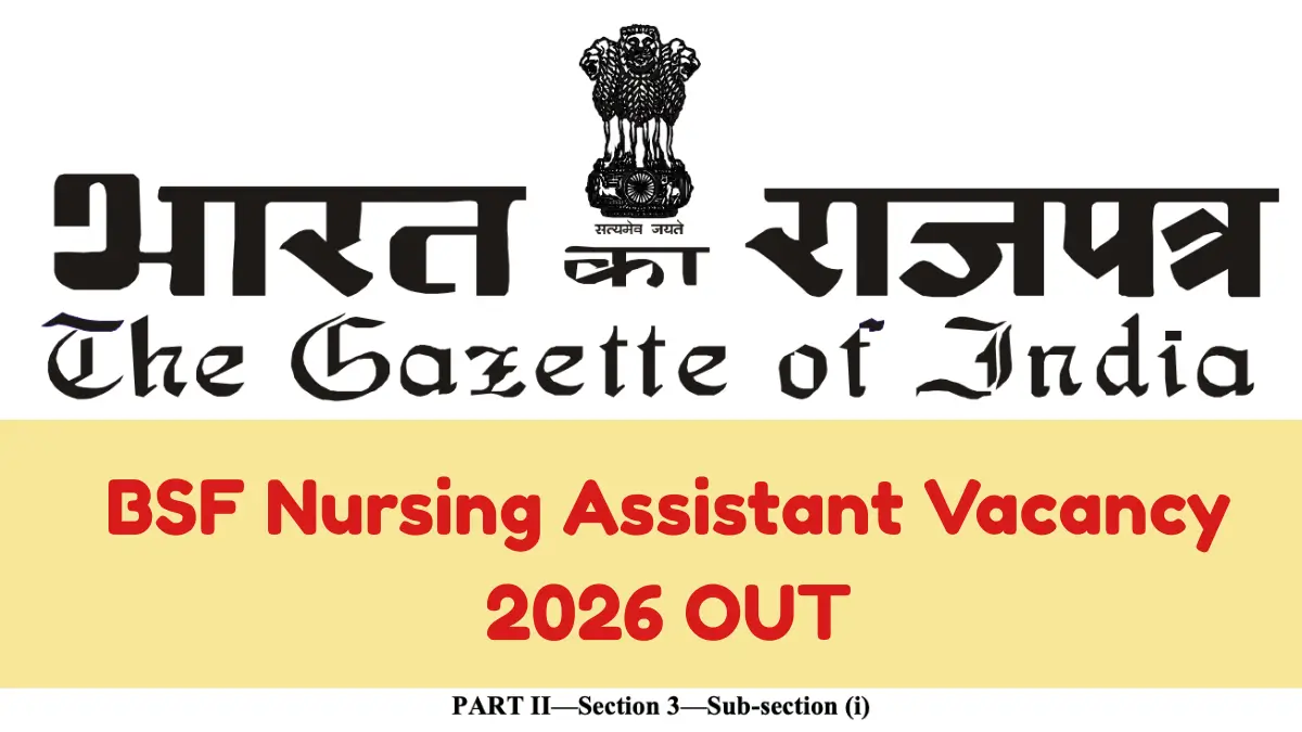 BSF Nursing Assistant Vacancy