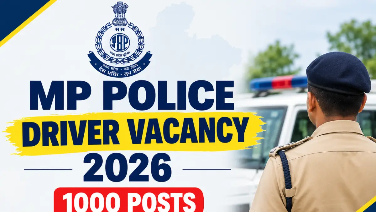 MP Police Driver Vacancy 2026