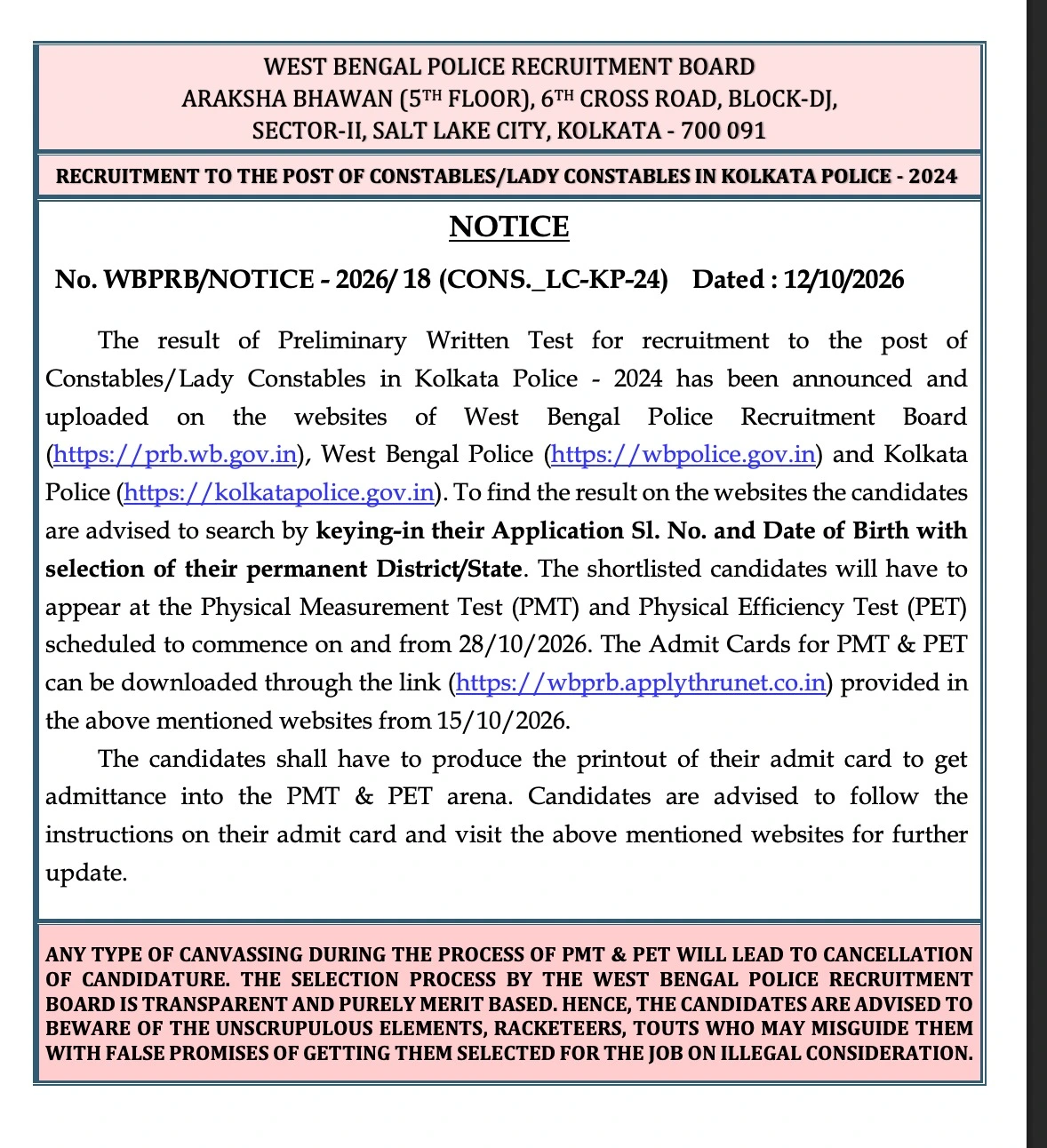Kolkata police scorecard 2026