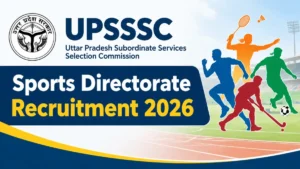 UPSSSC Sports Directorate Recruitment 2026