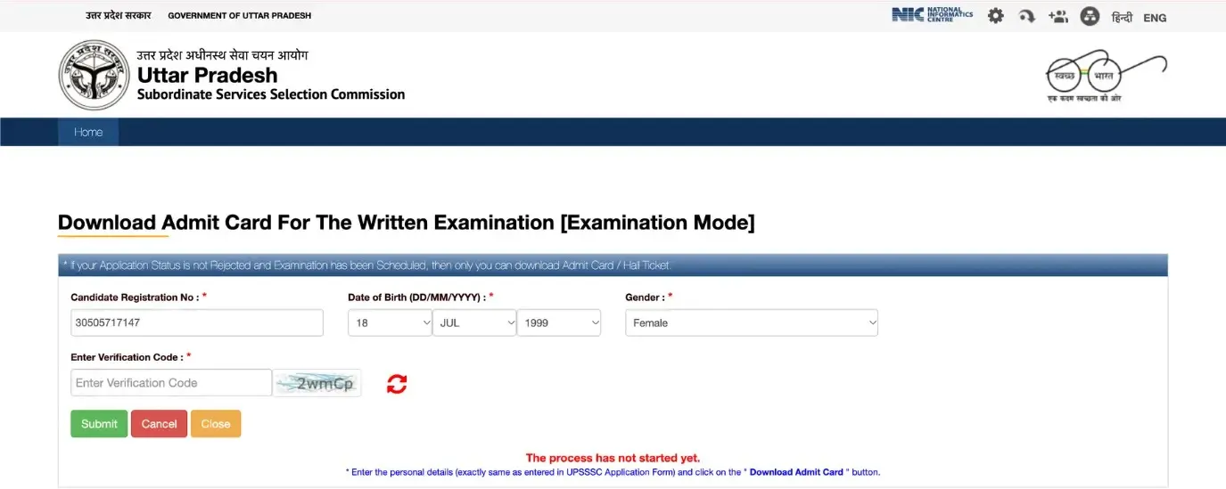UPSSSC PET Admit Card 2026
