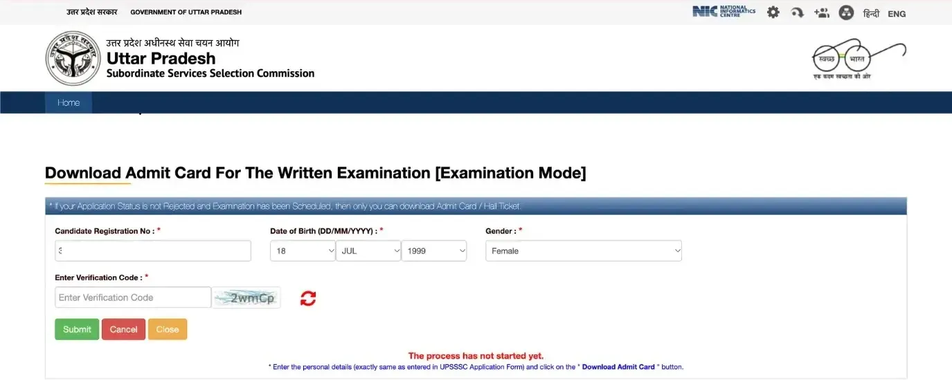 UPSSSC PET Admit Card 2026