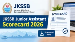 JKSSB Junior Assistant Scorecard 2026