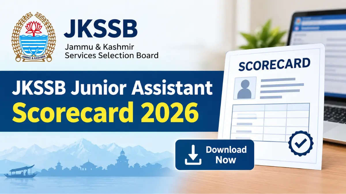 JKSSB Junior Assistant Scorecard 2026