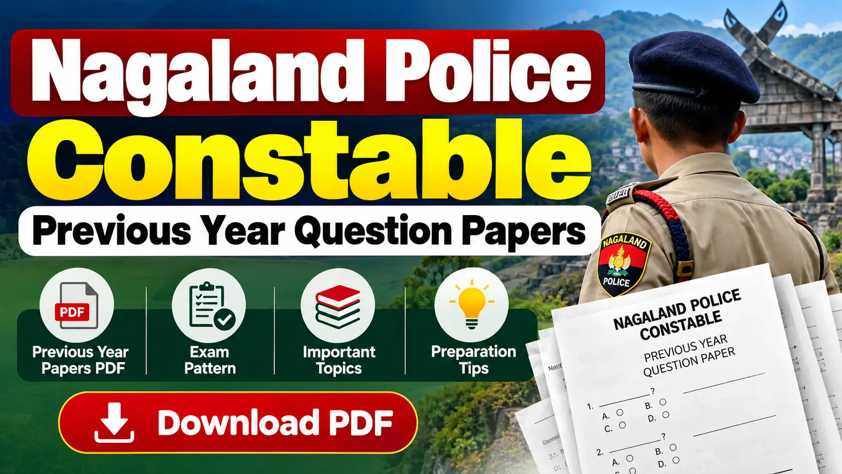 Nagaland Police Constable Previous Year Question Papers