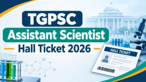 TGPSC Assistant Scientist Hall Ticket 2026
