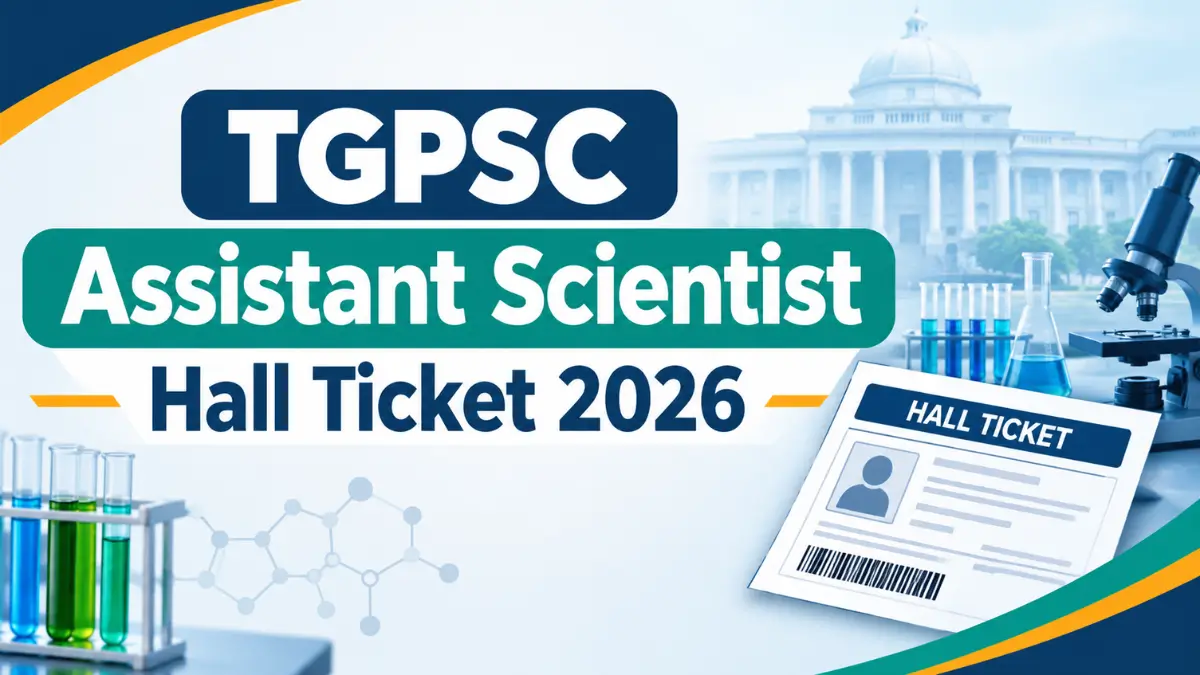 TGPSC Assistant Scientist Hall Ticket 2026