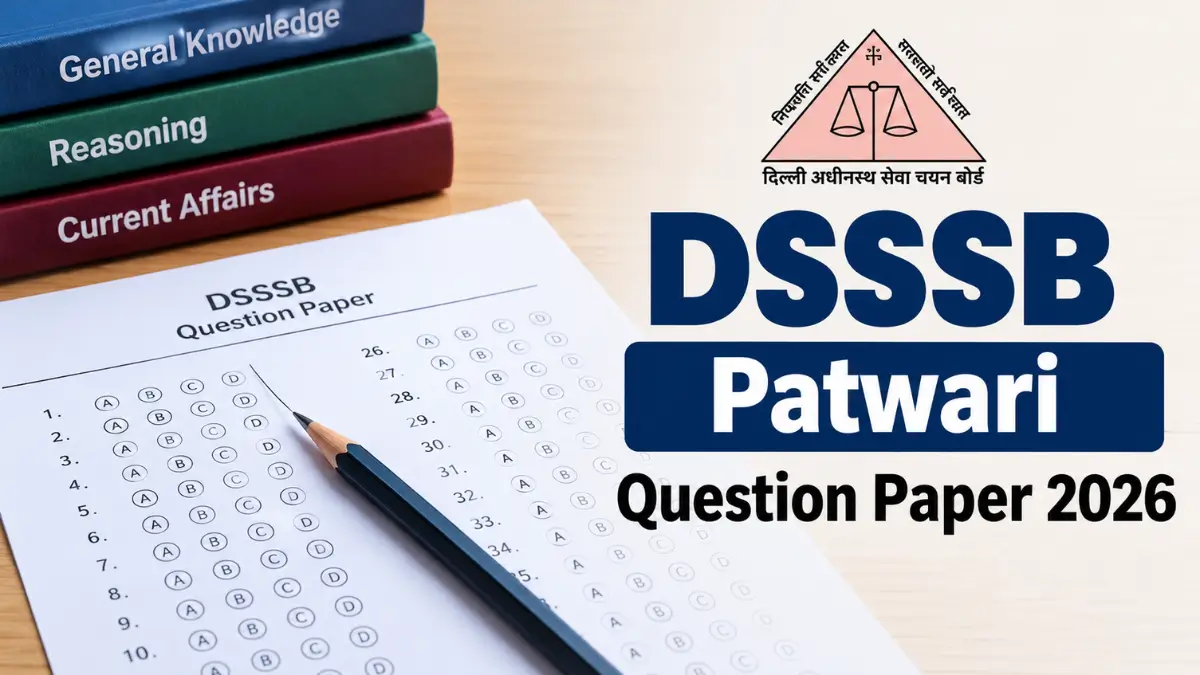 DSSSB Patwari Question Paper 2026