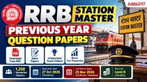 RRB Station Master Previous Year Question Papers