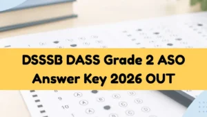 DSSSB ASO Answer Key 2026