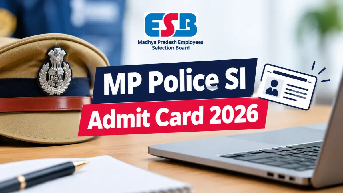 MP Police SI Admit Card 2026