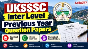 UKSSSC Inter Level Previous Year Question Papers