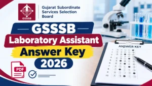 GSSSB Laboratory Assistant Answer Key 2026
