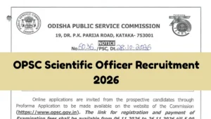OPSC Scientific Officer