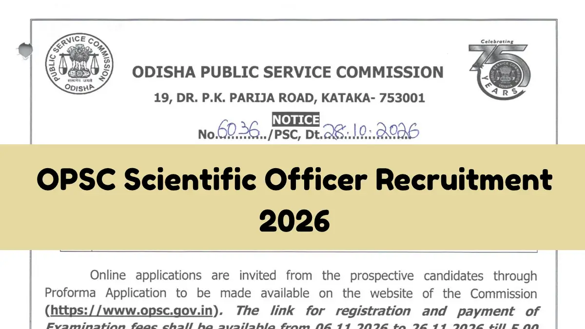 OPSC Scientific Officer