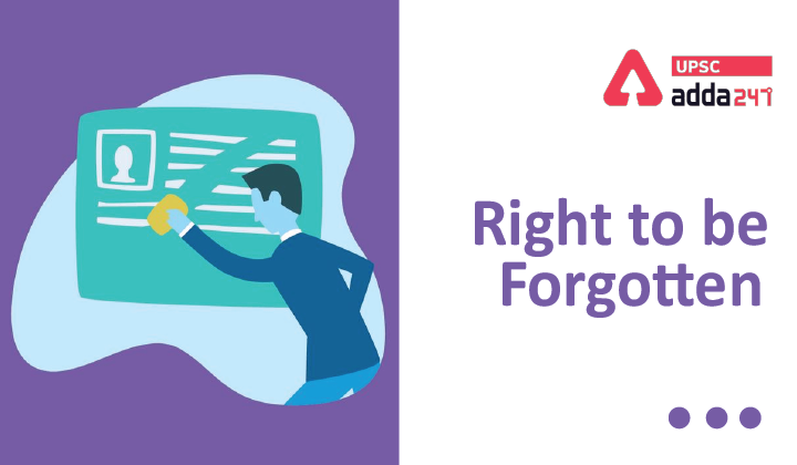 Right to be forgotten