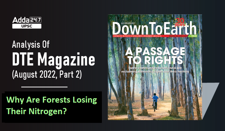 DTE Magazine (August 2022, Part 2): Why Are Forests Losing Their Nitrogen?