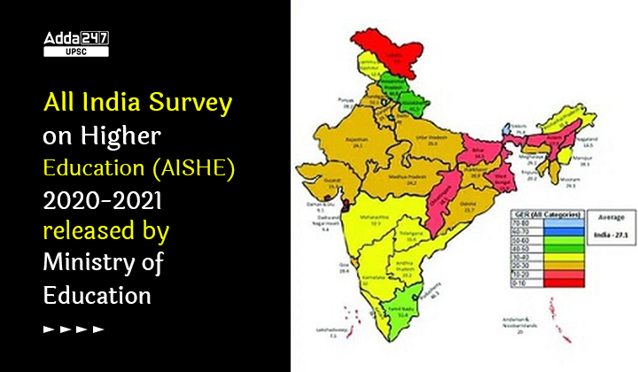 All India Survey on Higher Education (AISHE) 2020-2021 released by Ministry of Education