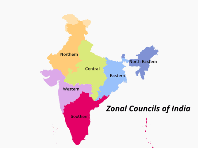 Zonal Councils in India, History, Chairman, Role and Responses 4 Zonal Councils