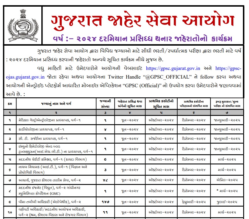 Exam dates/Calendar