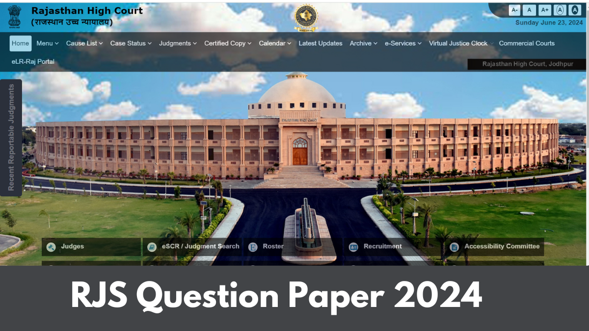 RJS Question Paper 2024