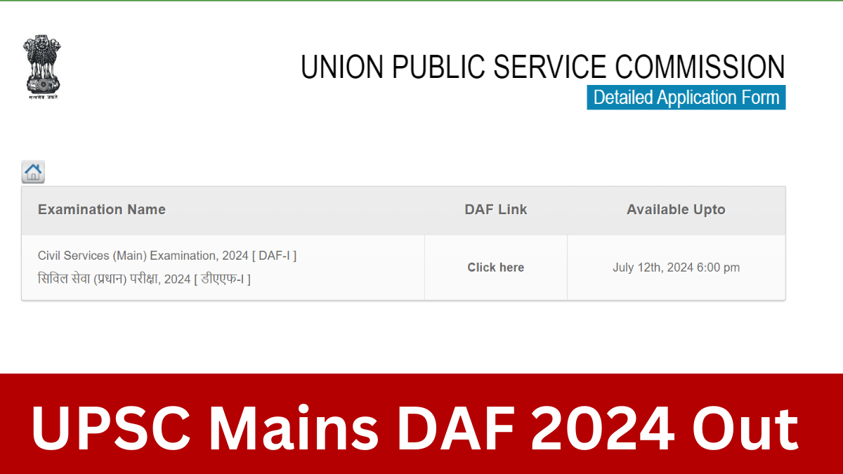UPSC Mains DAF