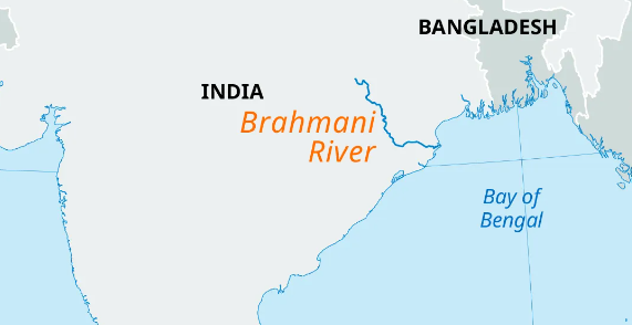 East Flowing Rivers, List of Rivers With Their Map 31 East Flowing Rivers - Brahmani