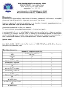 West Bengal Health Recruitment 2022