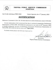 TPSC TCS TPS Grade 2 Exam Date 2023
