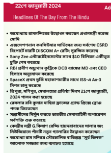 বাংলায় দৈনিক কারেন্ট অ্যাফেয়ার্স -22শে জানুয়ারী 2024_3.1