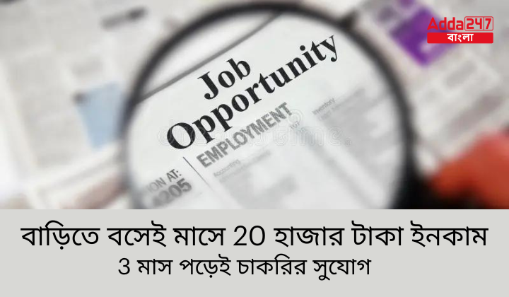 বাড়িতে বসেই মাসে 20 হাজার টাকা ইনকাম