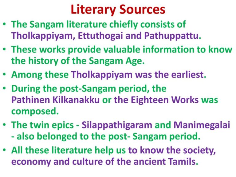 write about sangam literature
