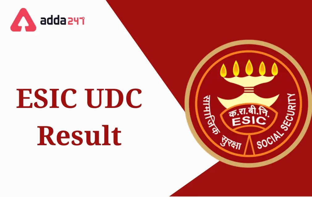 ESIC UDC Result 2022