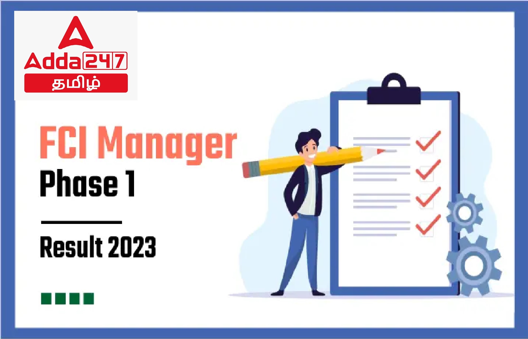 FCI Manager Result 2023 Out