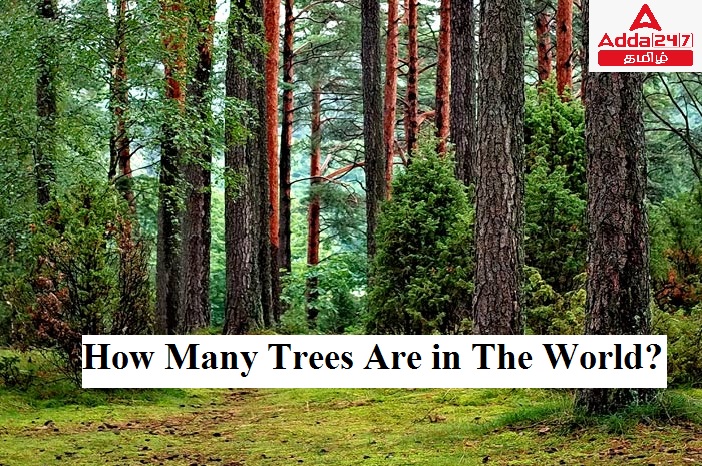 how many trees are there in the world