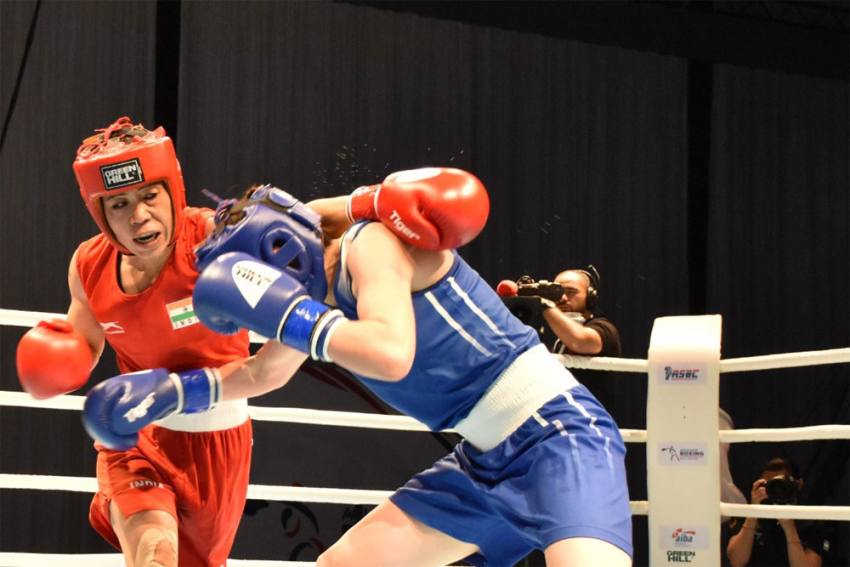 Mary Kom Settles with Silver Medal at 2021 Asian Boxing Championships | 2021 ఆసియా బాక్సింగ్ ఛాంపియన్‌షిప్‌లో రజత పతకాన్ని గెలుచుకున్న మేరీ కోమ్ |_30.1