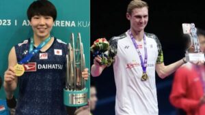 Akane Yamaguchi and Viktor Axelsen