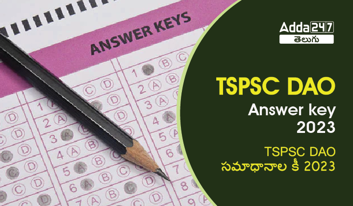 TSPSC DAO Answer key 2023-01