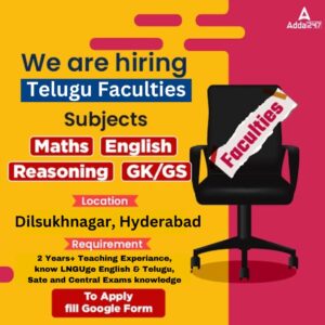 Adda247 Telugu Hiring Telugu Faculties