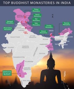 Top Buddhist Monasteries in India