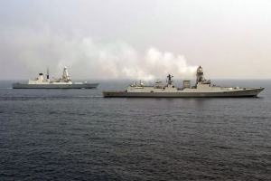 INS Sahyadri and INS Kolkata in Jakarta for Bilateral Maritime Exercise