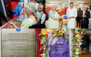 Finance Minister Nirmala Sitharaman inaugurates SBI branch in Sri Lanka 