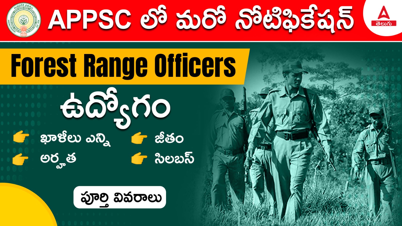 APPSC Forest Range Officer Notification 2024