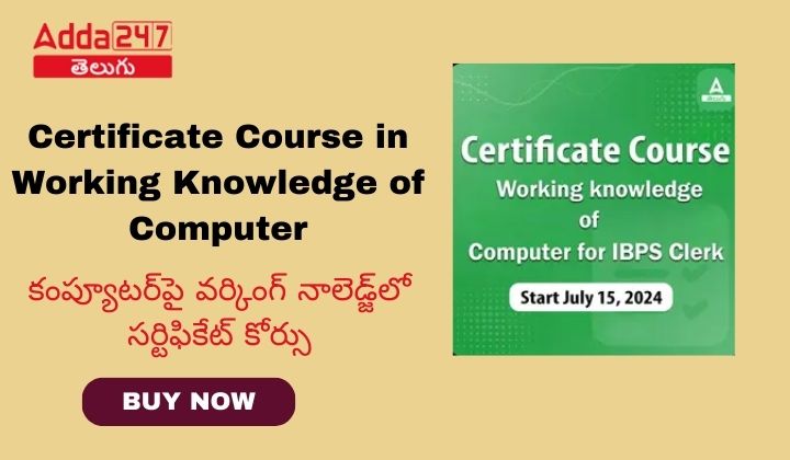 Computer Certificate Course