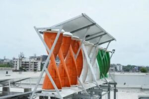 Mumbai Airport launched Vertical Axis Wind Turbine & Solar PV hybrid System