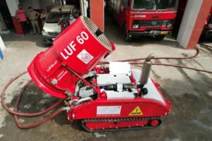 Delhi government inducted two robots in their firefighting fleet